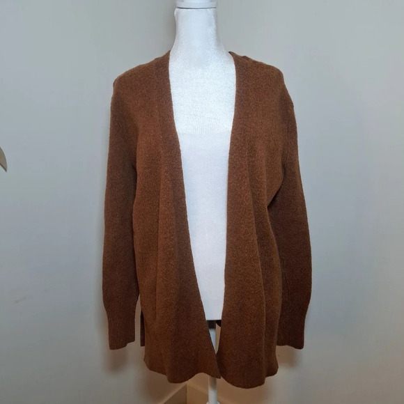 Madewell Merino Wool Blend Brown Cozy Sweater Cardigan Size XS - Picture 1 of 5